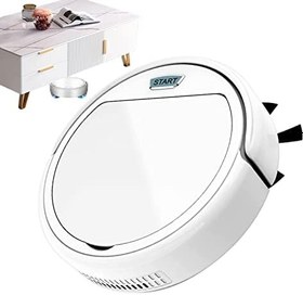 Resim Akıllı Robot Süpürge, ABS Robot Süpürge, USB Şarjlı Robot Süpürge, 2 Yan Süpürge Döner Fırçalı Kendi Kendini Temizleyen Elektrikli Süpürge, Ev, Ofis İçin Robot Süpürge 
