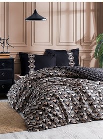 Resim Özdilek Ranforce Tek Kişilik Nevresim Takımı-Ouro Siyah 