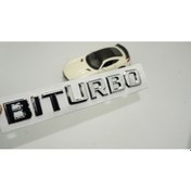 Resim Biturbo Krom ABS Bagaj Yazı Logo ORJİNAL ÜRÜN AYNI GÜN ÜCRETSİZ KARGO