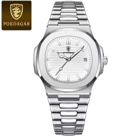 Resim POEDAGAR Orijinal Paslanmaz Çelik Erkek Lüx 1. Sınıf Kol Saati 
