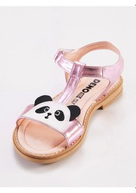 Resim Denokids Panda Kız Sandalet Pembe 