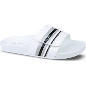 Resim Ceyo 9959-m14 Anatomik Taban Cırtlı Erkek Terlik Beyaz 40-46 Beyaz 