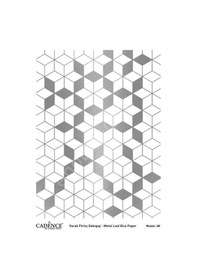 Resim Cadence Gümüş Varak Pirinç Dekoapaj Kağıdı - Model 08 