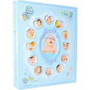Resim Rabsev 10x15cm 240 Fotoğraf Kapasiteli 12 Ay Çerçeveli Lüks Bebek Fotoğraf Albümü RS6406-M 