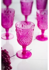 Resim Akrilik Pembe Tekli Kadeh & Su Meşrubat Kahve Yanı Bardağı 450 Ml Cam Değildir 