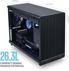 Resim Lian Li A3-mATX-26.3L Mikro Form Faktörü Kasası-Esnek Güç Kaynağı Kurulumu-Fan Dahil Değil-Destekler 360mm AIO-Modülerlik Tasarımı-M-ATX ve ITX Anakart-DAN İşbirliği-Beyaz (A3W.US) 