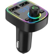 Resim Cosmostech Car C2 Araç Fm Transmitter 5.3 Bluetooth Araç Kiti Hızlı Şarj Qc 3.1 Çift USB ve Type-C Mp3 Sd Kart Çakmaklık Girişli oto müzik çalar 