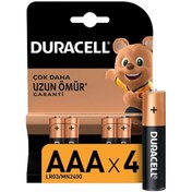 Resim Duracell 4Lü AAA İnce Kalem Pil 