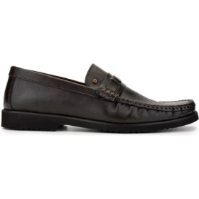 Resim Tamer Tanca Erkek Deri Kahverengi Loafer Ayakkabı 478 B1302 Erk Ayk SK24-25 Kahve Dr 