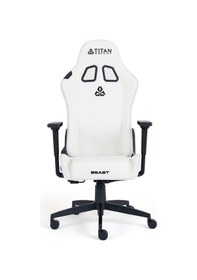 Resim Titanseat Beast Leather White Oyuncu Koltuğu Beyaz 