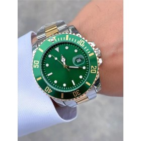 Resim İstliv Erkek Rolex Modeli Çelik Kasa Kol Saati 