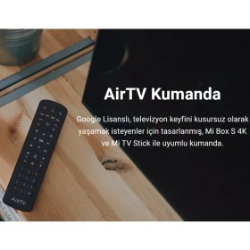Resim AirTV Xiaomi Mi Box S 4K - Mi Tv Stick Android Tv Box Media Player Bluetooth Uzaktan Kumanda 