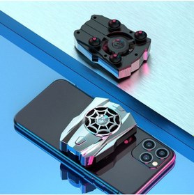 Resim Tüm Telefon Tabletlere Uyumlu Vantuzlu Şarjlı Telefon Soğutucu Oyun Hızlandırıcı Telefon Soğutucu 