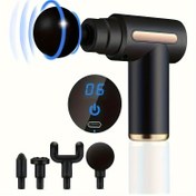 Resim 80W LCD Ekran USB Masaj Tabancası, 6 Yoğunluk Seviyesi, Tüm Vücut Masajı, Şarj Edilebilir Lityum Pil, Kokusuz Fitness Ekipmanı, Arkadaşlar İçin İdeal Hediye. 