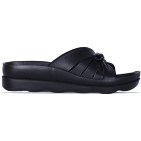 Resim Ayakcenter 1708 Voga Siyah Kadın Düz Terlik Siyah 