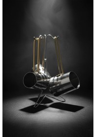 Resim Yunusoğlu Home Paslanmaz Çelik Cezve Takımı Standlı 