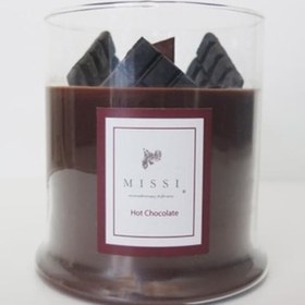 Resim Missi Büyük Ahşap Fitilli Hot Chocolate Vegan Mum 