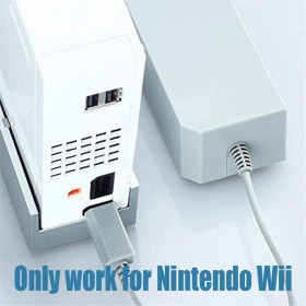 Resim Spibicyy Ac Güç Adaptörü + Wii2 - HDMI Uyumlu Adaptör + Kablolu Hareket Sensörü Çubuğu + Wii Ab Fişi Için Kompozit Ses Video Kablo Seti (Yurt Dışından) 