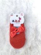 Resim A.D.N SOCKS Tanem Bebe Fiyonklu Bebek Babet Çorap 