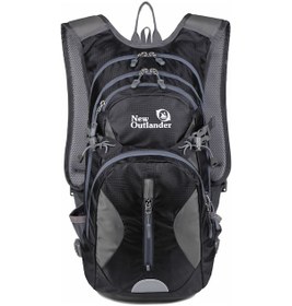 Resim Jeehugo 20l Outdoor Spor Sırt Çantası - Bisiklet, Dağ Yürüyüşü, Kayak İçin Su Torbaslı, Polyester Materyal, Siyah Siyah 