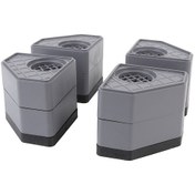 Resim Hangfox Ev Aletleri Ayak Paspası - Kayma Engellici, Yüksekten Konulabilir, Şok Emici - Çamaşır Makinesi, Buzdolabı Ve Diğer Aletler İçin Pp+lastik Materyal 