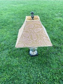 Resim Kuş Motifli Porselen Abajur 70 CM 