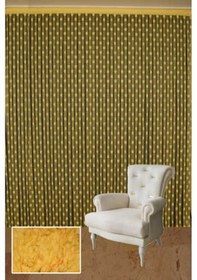 Resim Puanlı Model Civciv Sarısı Renk Hazır Ip Perde 300x270 Cm 