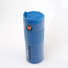 Resim French Press Paslanmaz Çelik Termos Mavi 450 Ml. Mavi 