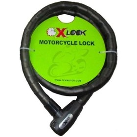 Resim Xbyc 81902 2 Metre 25 2000 Mm Halat Kilit Anahtarlı Yüksek Güvenlikli Motosiklet Kilidi 