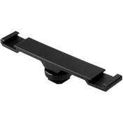 Resim Konesam Ulanzi Pt-2 Cnc Aluminyum Çift Hot Shoe Uzantı Çubuğu - Mikrofon Ve Led Işık İçin Profesyonel Video Çekimi, Tripoda Uyumlu 