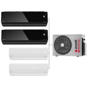 Resim Arçelik 4+1 Inverter 9+12 BTU Siyah 12+12 BTU Beyaz + 30000 BTU Dış Ünite Duvar Tipi Karma Multi Sistem Klima 