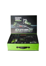 Resim Elektirikli Rc 1:12 Ölçek Uzaktan Kumandalı Tır Ve Excavatör Taşıyıcı Seti Işıklı Müzikli Full Fonksiyon Rc 