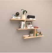 Resim Rafkestir Lima Gizli Bağlantılı Duvar Rafı Akçaağaç ( Mat ) 