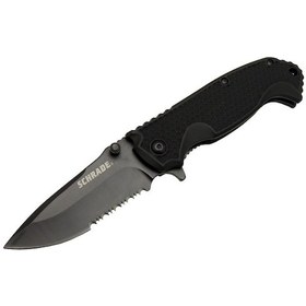 Resim Schrade 5-1 Siyah Kamp Çakı 20cm- Yarı Otomatik, Testere Detaylı 