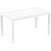 Resim Siesta Rattan Orlando 80X140 Cm Dörtgen Masa Beyaz 