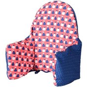 Resim Antilop Mama Sandalyesi Minderi Kılıfı Çift Taraflı 2 Renk Kırmızı Mavi 