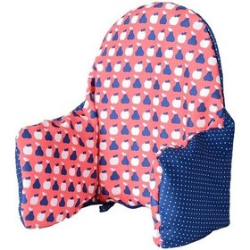 Resim Antilop Mama Sandalyesi Minderi Kılıfı Çift Taraflı 2 Renk Kırmızı Mavi 