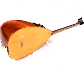 Resim Mahohani 45cm Short Neck Saz Baglama With Equalizer Free Case s1a 