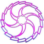 Resim Ganzhoushop Yurt Rotor Rotor Orta Kilit Katı Fren Fren Disk Dışından Cıvata Bisiklet A 203mm 180/160 / Ss A 