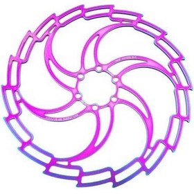 Resim Ganzhoushop Yurt Rotor Rotor Orta Kilit Katı Fren Fren Disk Dışından Cıvata Bisiklet A 203mm 180/160 / Ss A 