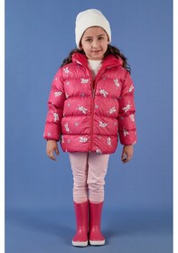 Resim Lela Ekstra Dolgulu Içi Yumuşak Polarlı Kapüşonlu Şişme Kız Çocuk Mont 5763001 Fuşya 