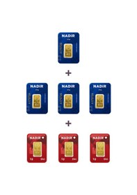 Resim Nadir Gold 24 Ayar 13 Gram Külçe Altın 4 Adet 2,5 Gram Külçe Altın + 3 Adet 1 Gram Külçe Altın 