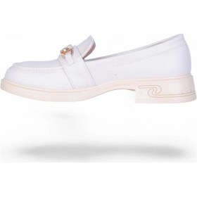 Resim Vollex 302 Cilt Kadın Loafer Ayakkabı Krem 