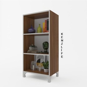 Resim Kenzlife Kitaplık Tuğçe 108 040 020 Cvz Ayaklı Mutfak Dolabı Banyo Ofis Ayakkabılık Kiler 