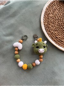 Resim Aia&Co Emzik Zinciri - Emzik Askısı Emzik Tutucu Amigurumi Figürlü 