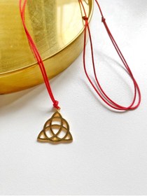 Resim SİMGE TAMER Triquetra Kelt Sembolü Kolye 
