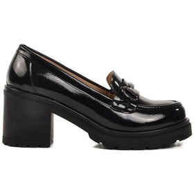 Resim Siyah Rugan Topuklu Kadın Casual Ayakkabı 572401 Z SIYAH RUGAN 