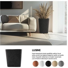 Resim Bostann Dekoratif Saksı - Lusıne 200 - 47l - Beyaz 