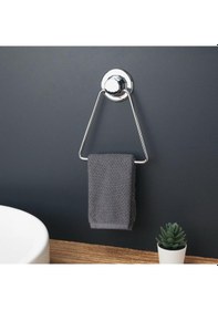 Resim Ömür Boyu Paslanmaz Vakumlu Banyo Tuvalet Havlu Askısı Krom Gümüş 