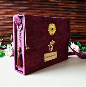 Resim Kur'an-ı Kerim 30 Cüz Hatim Seti - Bordo Rahle Boy - Bilgisayar Hatlı- Medrese Kitabevi 